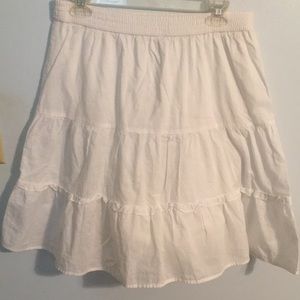 White Cotton Gap Skirt